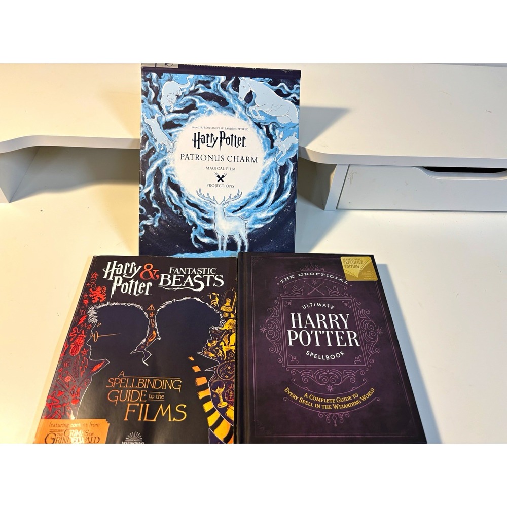 Harry Potter Book Lot: Patronus Charm, Ultimate Spellbook, Films Guide